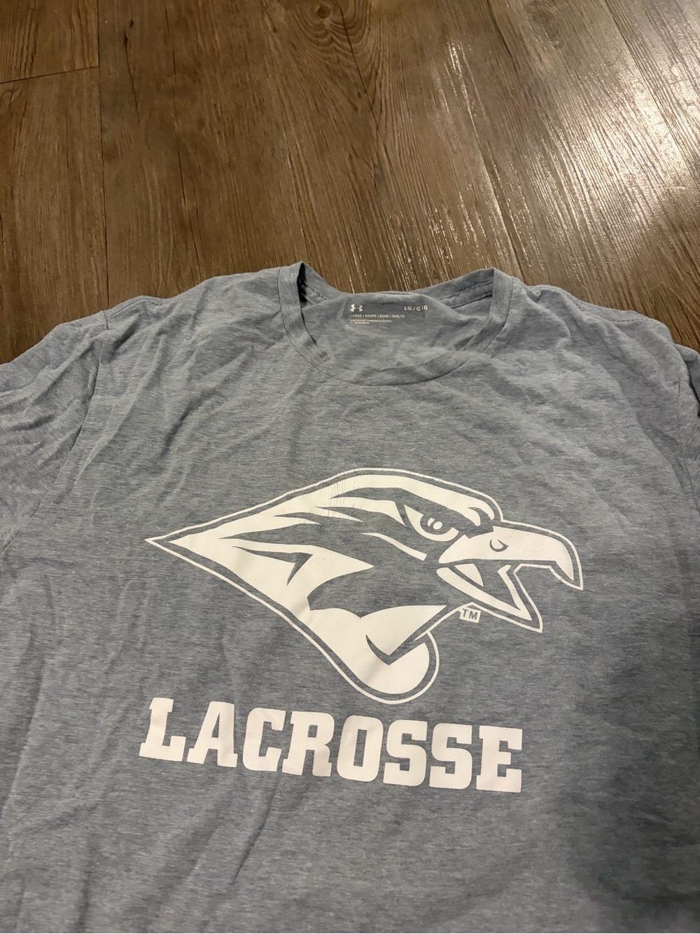 Men's Gray Lacrosse Graphic Tee